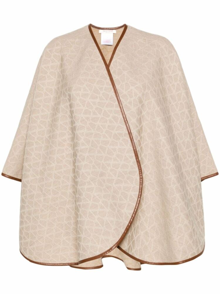 Valentino Garavani VLogo Signature wool shawl - Neutrals Cover