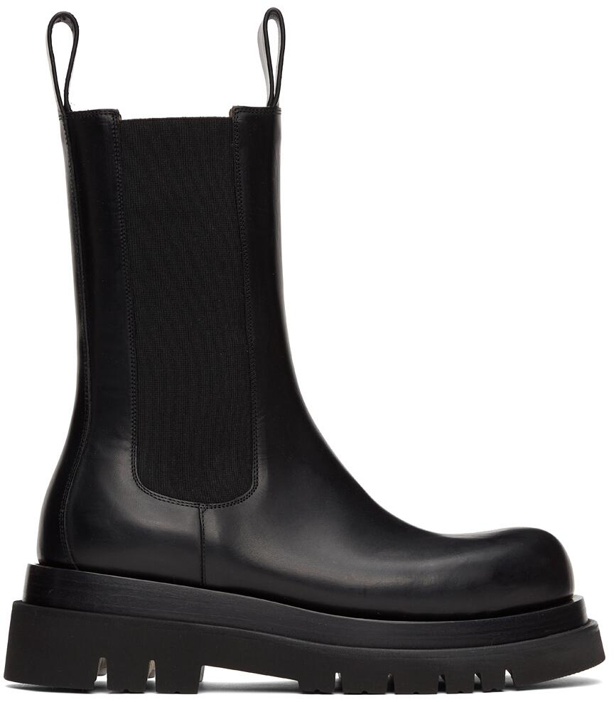 Bottega Veneta Black Lug Chelsea Boots Cover