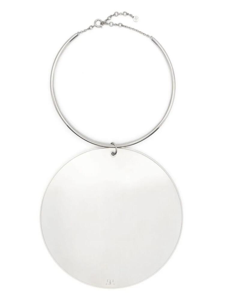 Courrèges circular-pendant tube necklace - Silver Cover