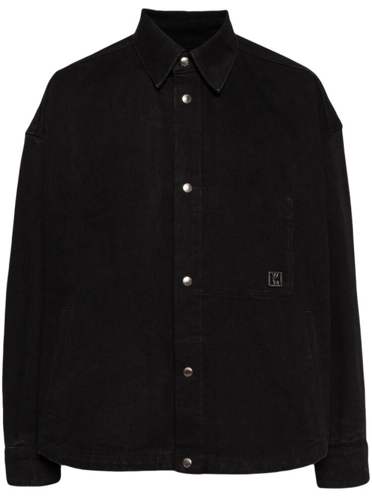 Wooyoungmi City Graphic denim shirt jacket - Black Cover