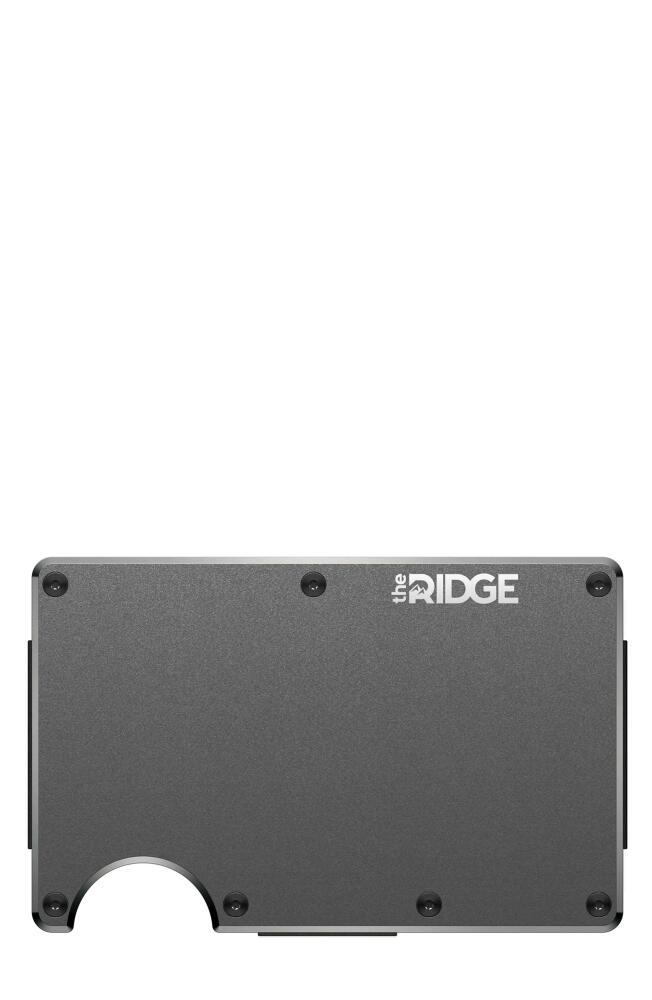 the Ridge Metal Aluminum RFID Cash Strap in Gunmetal/Aluminum Cover