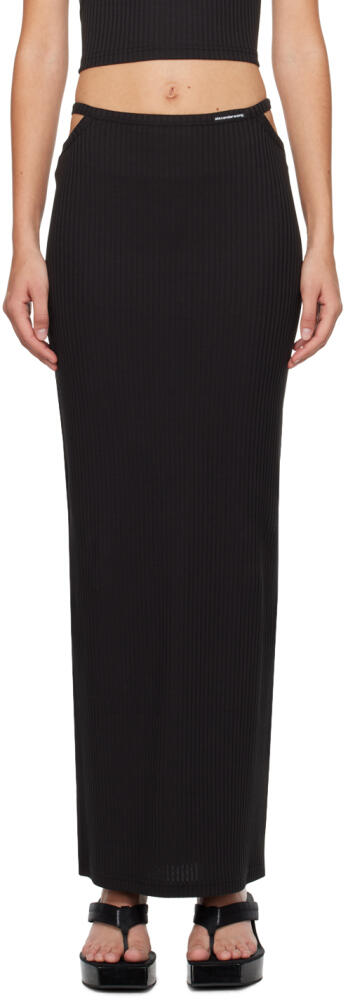 alexanderwang.t Black Cutout Maxi Skirt Cover