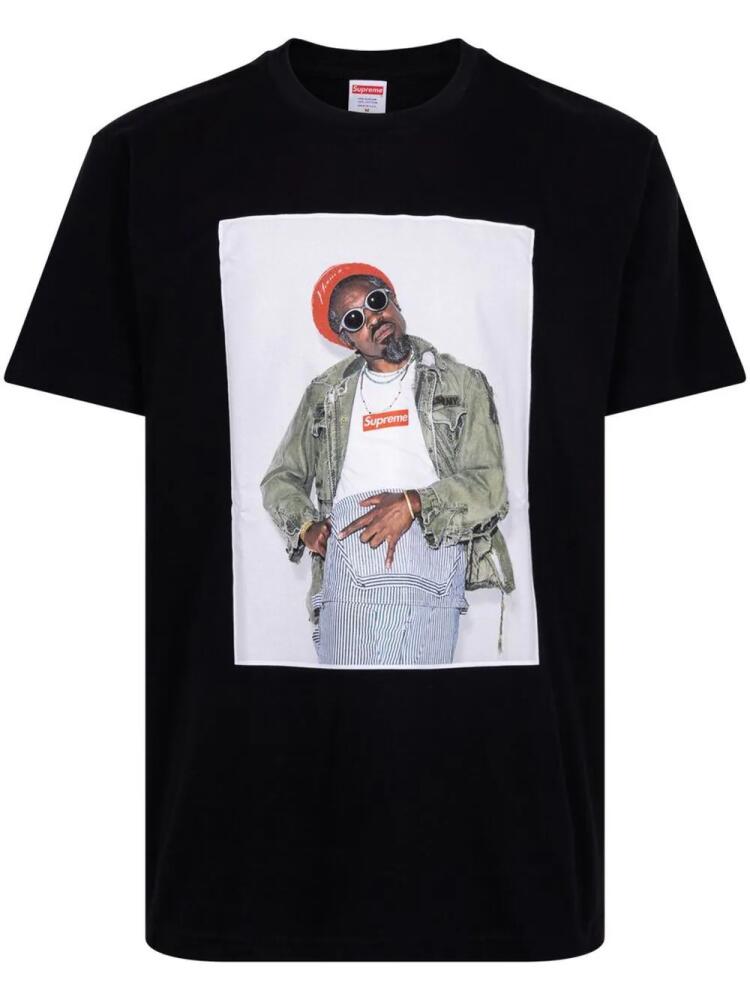 Supreme Andre 3000 photograph-print T-shirt - Black Cover