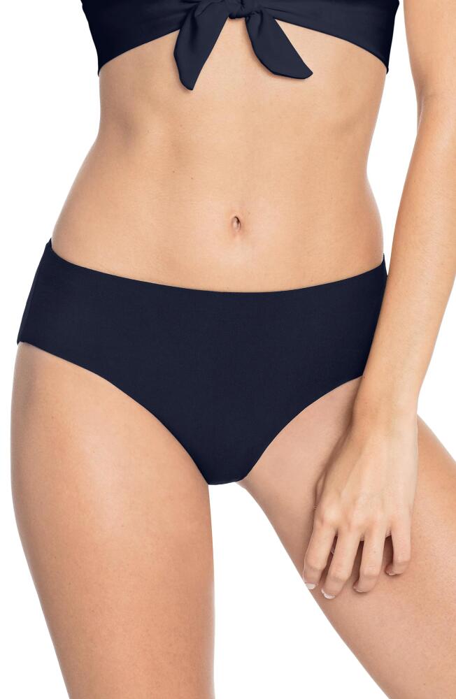 Robin Piccone Ava High Waist Bikini Bottoms in Navy Cover