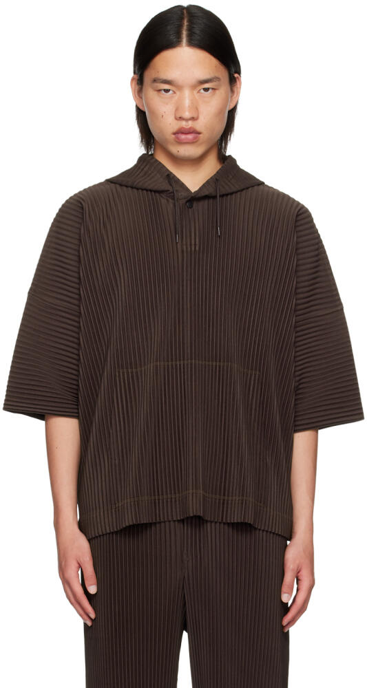 HOMME PLISSÉ ISSEY MIYAKE Brown Monthly Color June Hoodie Cover