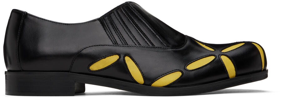 Stefan Cooke Black & Yellow Slashed Loafers Cover