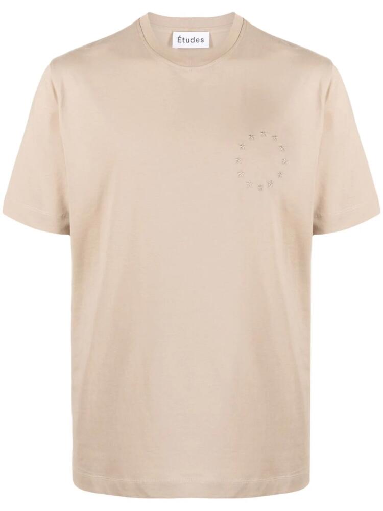 Etudes Wonder Europa stars-embroidery T-shirt - Neutrals Cover