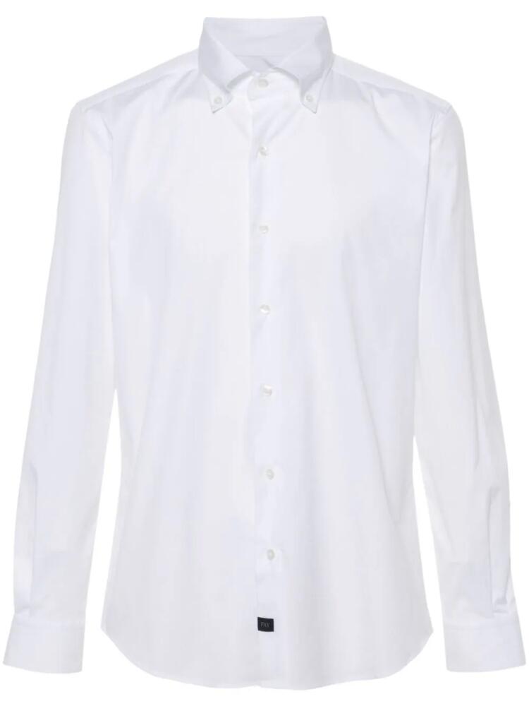 Fay plain cotton shirt - White Cover