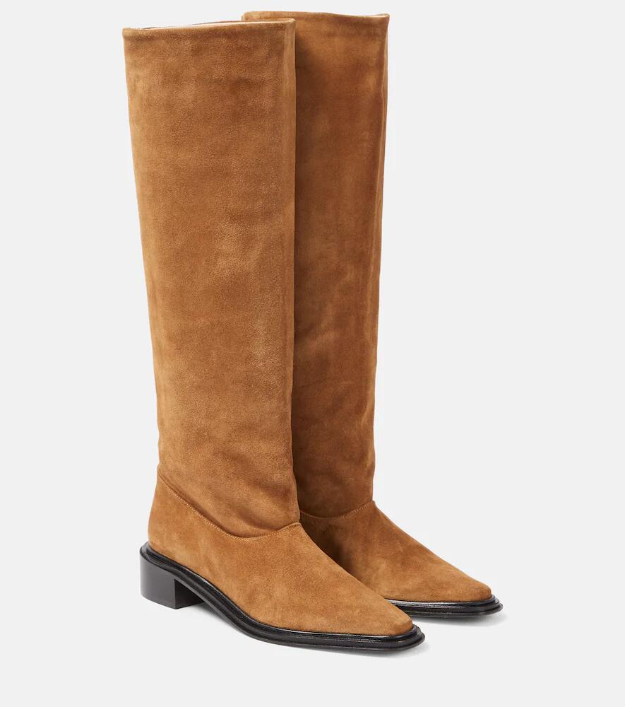 Souliers Martinez Bertran suede knee-high boots Cover