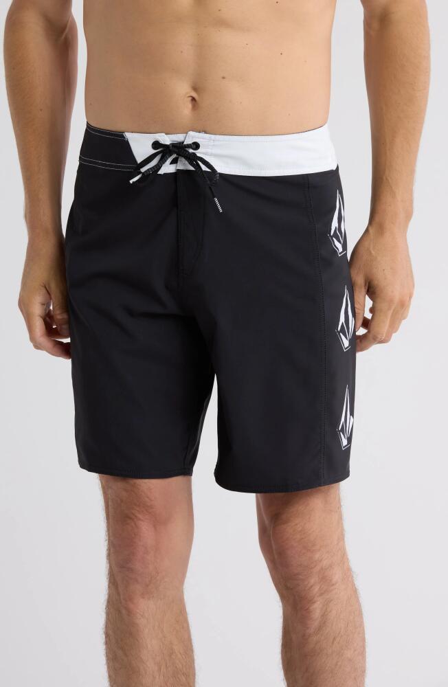 Volcom Lido Iconic Mod Board Shorts in New Black Cover