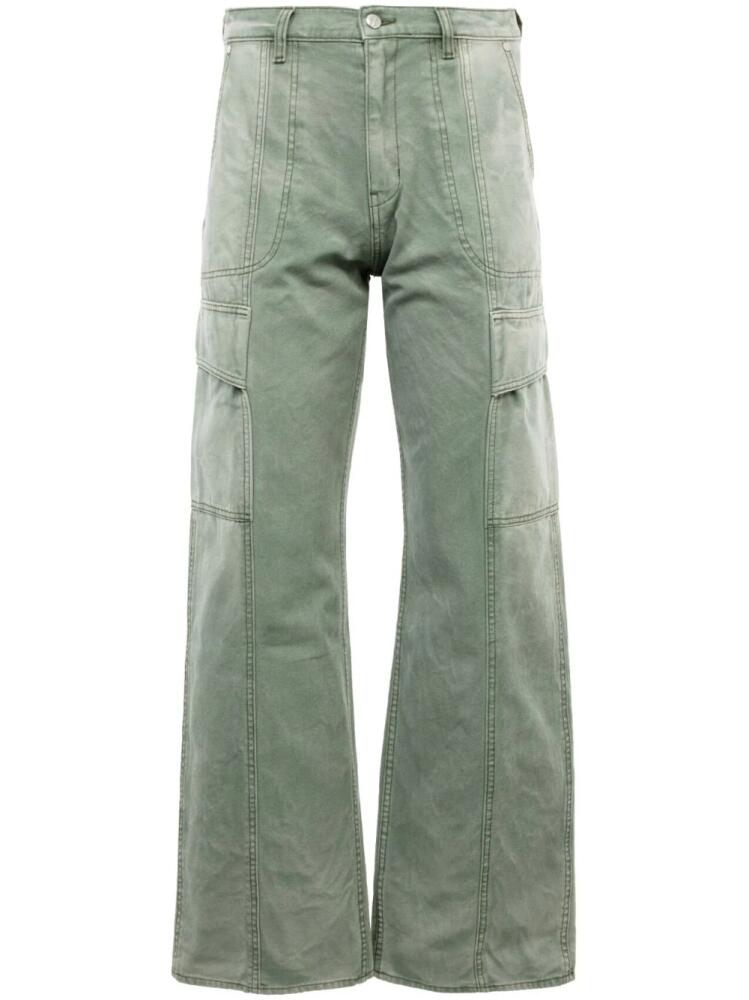 RHUDE canvas cargo pants - Green Cover