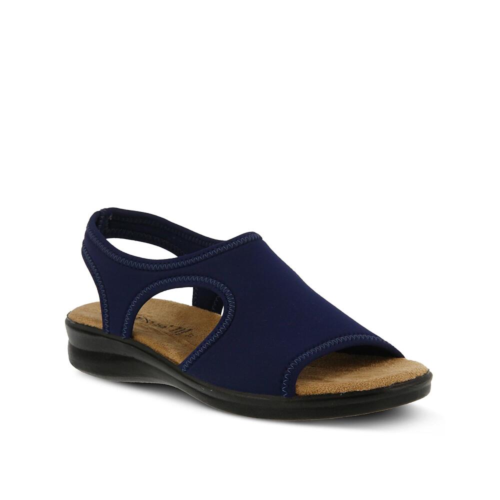 Flexus by Spring Step Nyaman Flat Sandal | Women's | Navy Cover