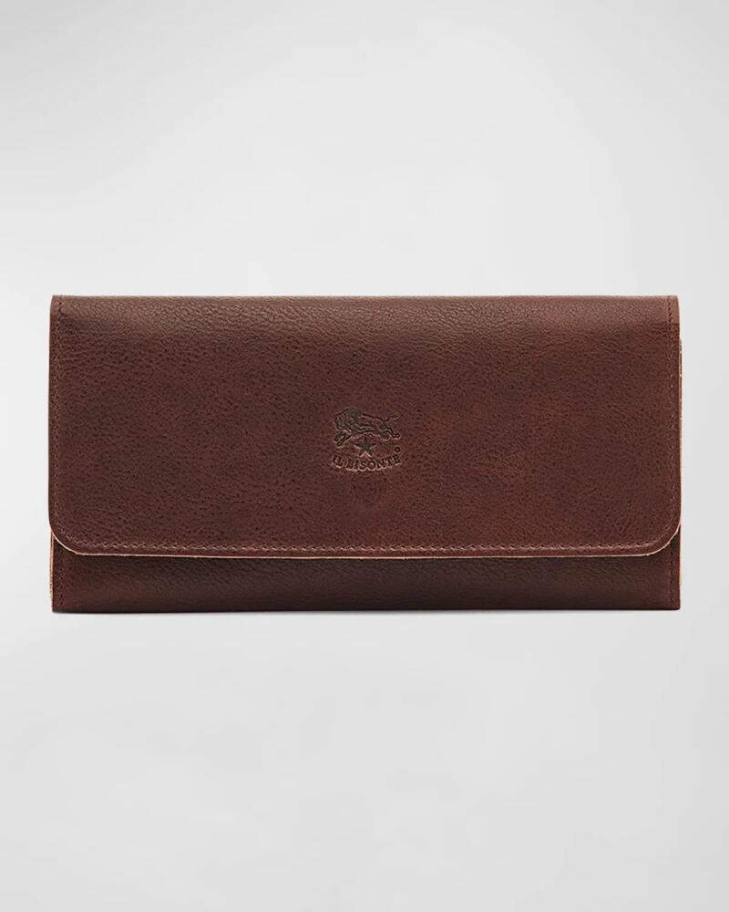 Il Bisonte Trifold Leather Continental Wallet Cover