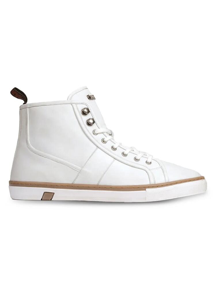 Carlos Santana Men's Otis High Top Leather Sneakers - White Cover