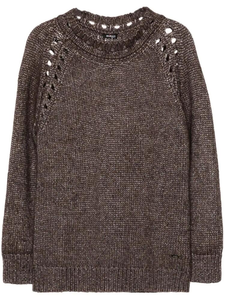 Kiton open-knit jumper - Brown Cover