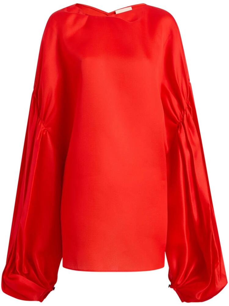 KHAITE The Quico silk blouse - Red Cover