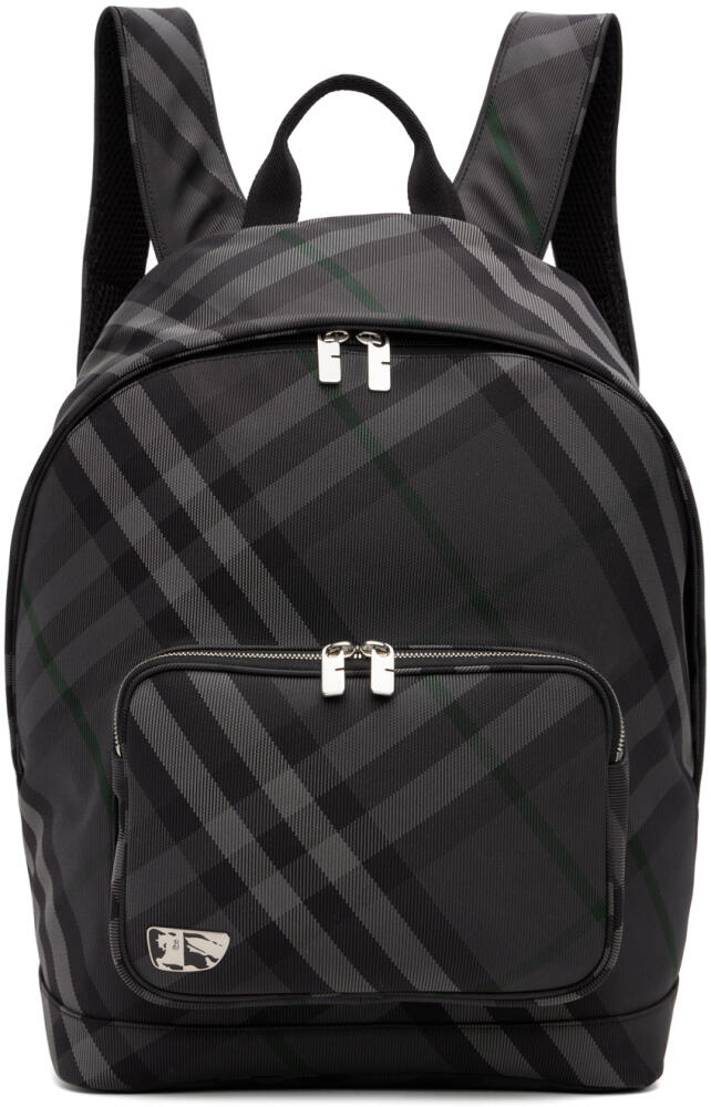 Burberry Gray Grid Backpack Cover