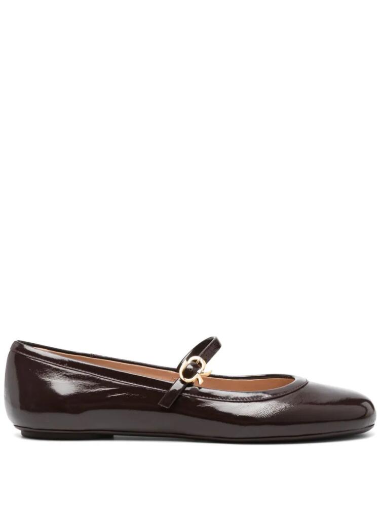 Gianvito Rossi leather ballet flats - Brown Cover