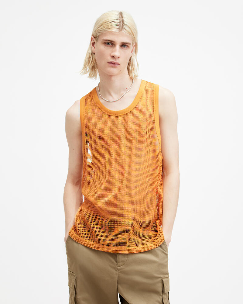 AllSaints Anderson Mesh Relaxed Fit Vest Cover