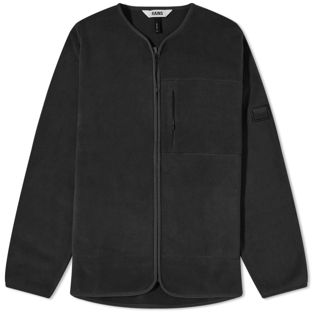 Rains Men's Fleece Jacket in Black Cover