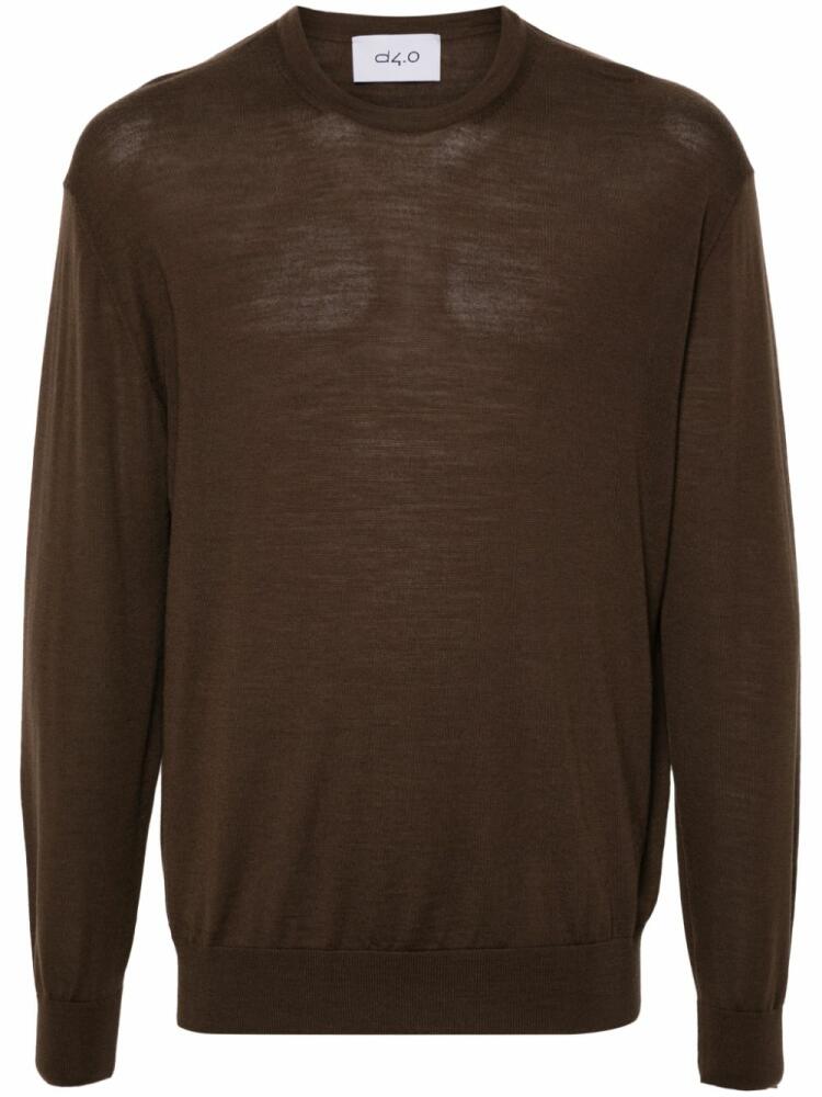 D4.0 wool sweater - Brown Cover