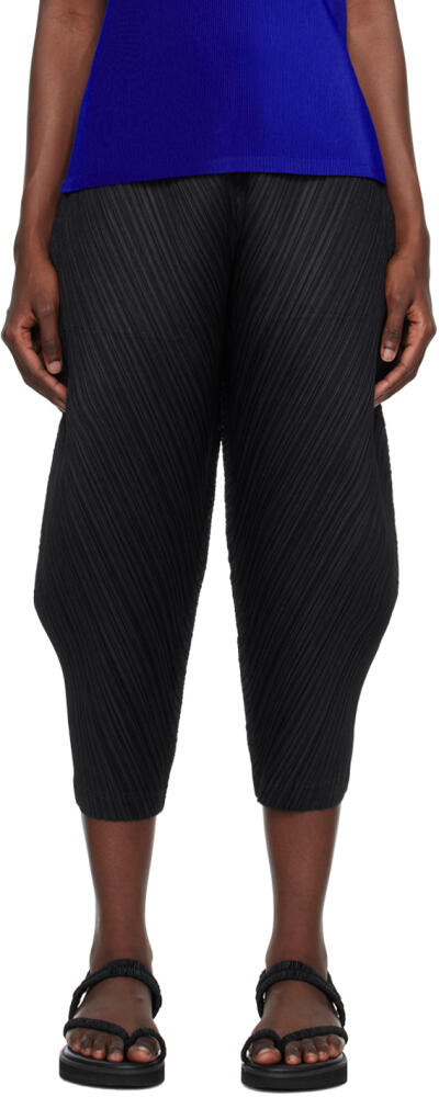 PLEATS PLEASE ISSEY MIYAKE Black Thicker Trousers Cover