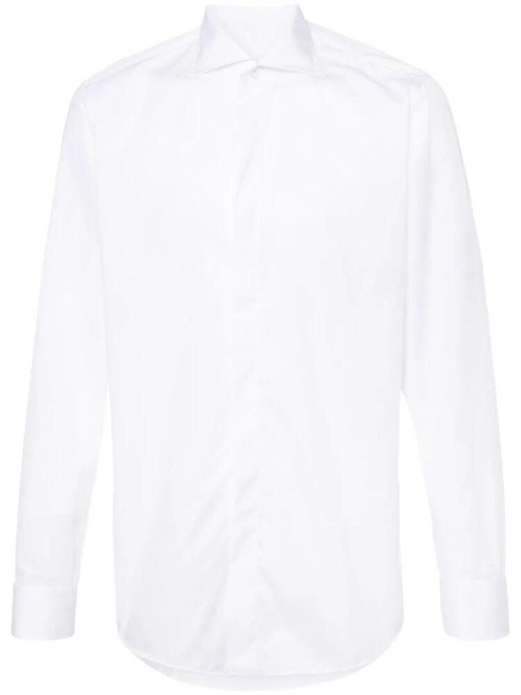 Tagliatore long-sleeve cotton shirt - White Cover