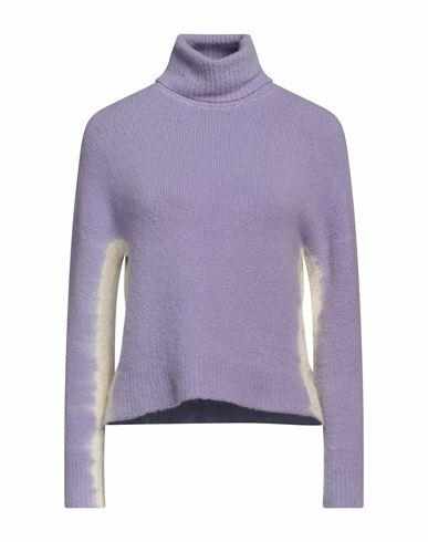 Aviù Woman Turtleneck Light purple Cashmere, Polyamide, Wool, Elastane Cover