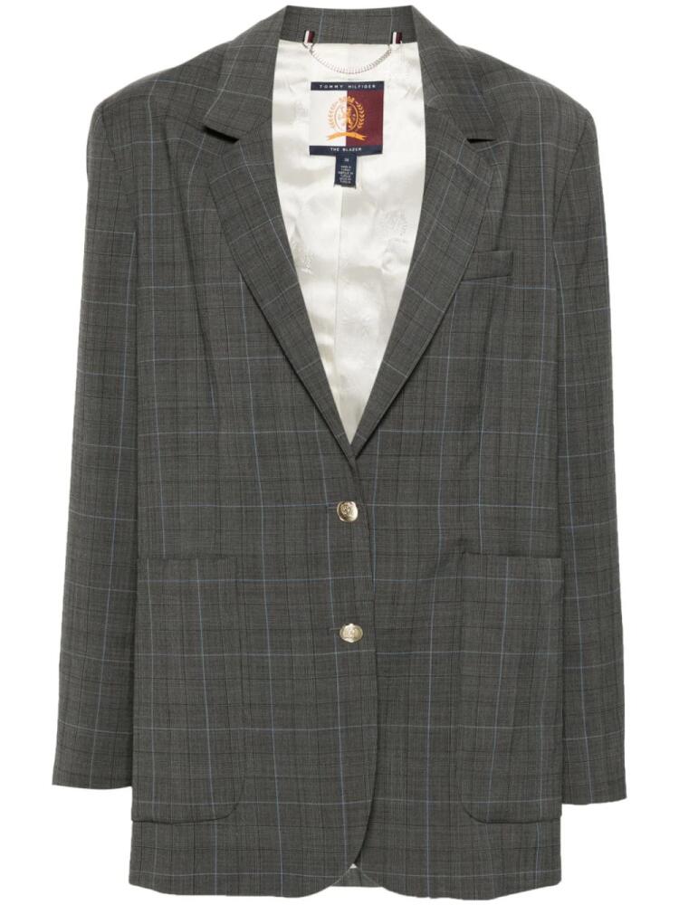 Tommy Hilfiger single-breasted checked blazer - Grey Cover