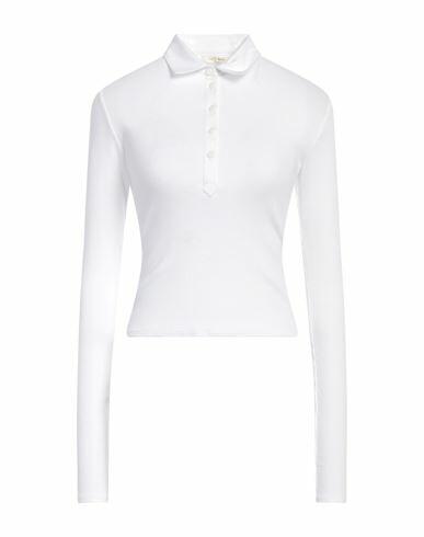 Rag & Bone Woman Polo shirt White Organic cotton, Elastane Cover