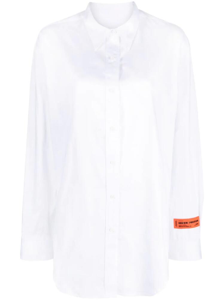 Heron Preston open-back cotton shirt - White Cover