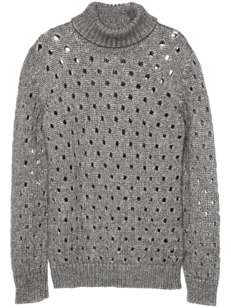 Kiton open-knit jumper - Grey Cover