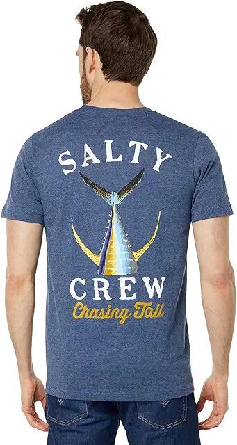 Salty Crew Tailed Short Sleeve Tee (Navy Heather) Men's T Shirt Cover