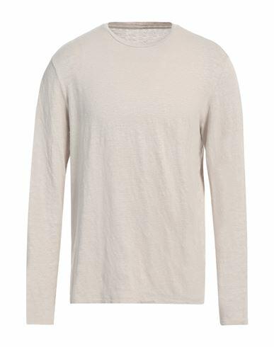 Majestic Filatures Man Sweater Beige Linen, Elastane Cover