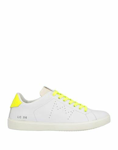 Leather Crown Man Sneakers White Leather Cover