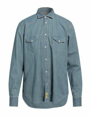 B. d.baggies Man Denim shirt Blue Cotton Cover