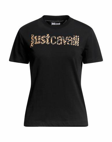 Just Cavalli Woman T-shirt Black Cotton Cover