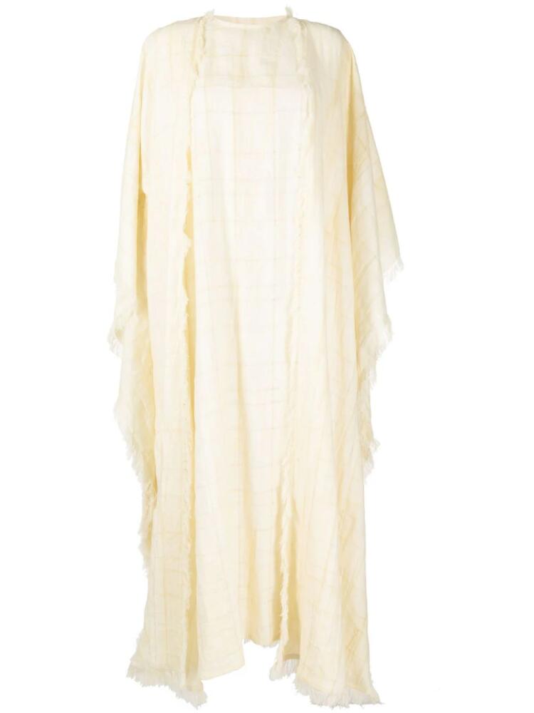 Bambah linen two-piece kaftan dress - Neutrals Cover