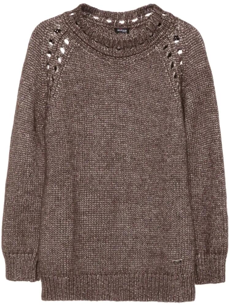 Kiton open-knit jumper - Brown Cover