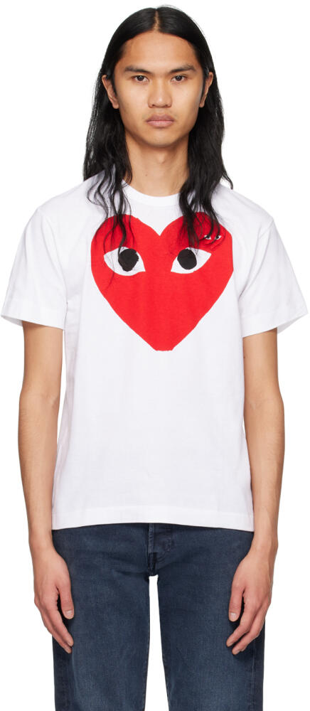 COMME des GARÇONS PLAY White Big Heart T-Shirt Cover