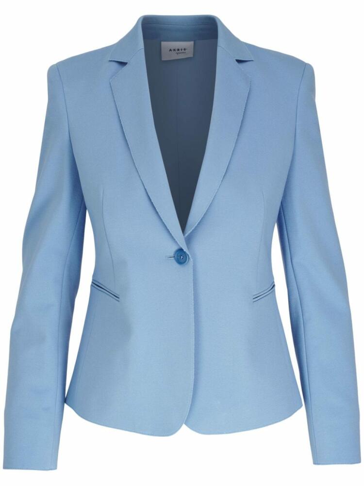 Akris Punto single-breasted tailored blazer - Blue Cover