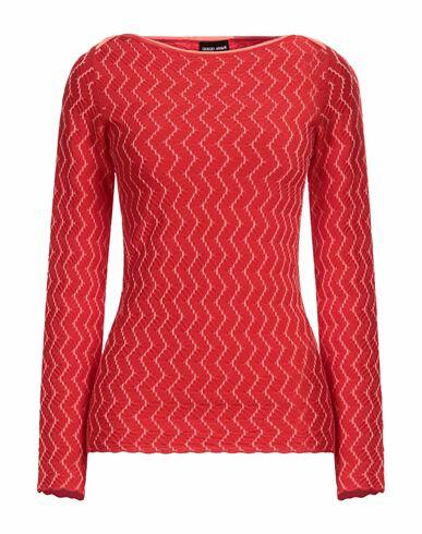 Giorgio Armani Woman Sweater Red Viscose, Polyester Cover