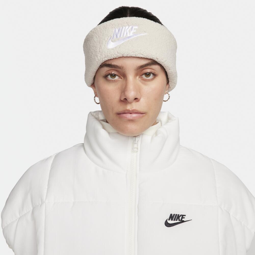 Nike Women's Fleece Headband in White Cover