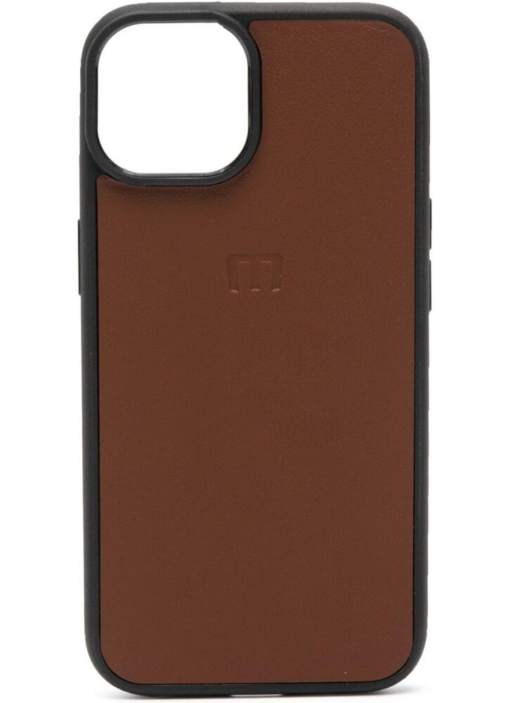 Manokhi x Maff iPhone 14 case - Brown Cover