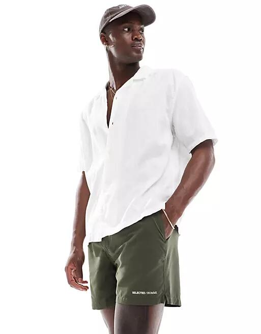 Selected Homme swim shorts in khaki-Green Cover