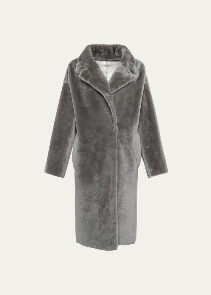 Gorski Dyed Shearling Overcoat Cover