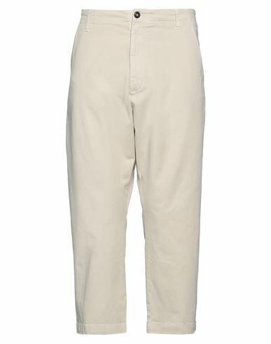 Novemb3r Man Pants Beige Cotton, Elastane Cover