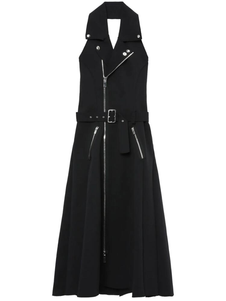 Noir Kei Ninomiya halterneck belted midi dress - Black Cover