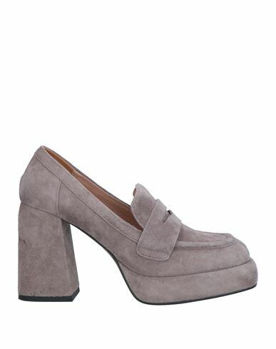 Bibi Lou Woman Loafers Grey Leather Cover