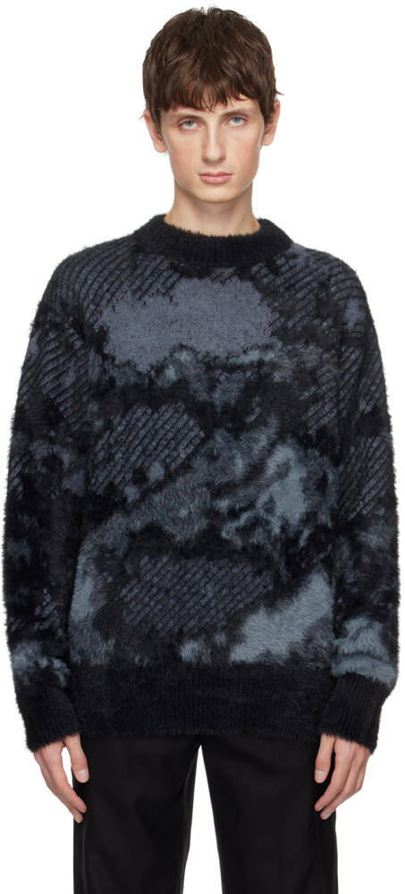 Feng Chen Wang Gray Landscape Painting Sweater Cover